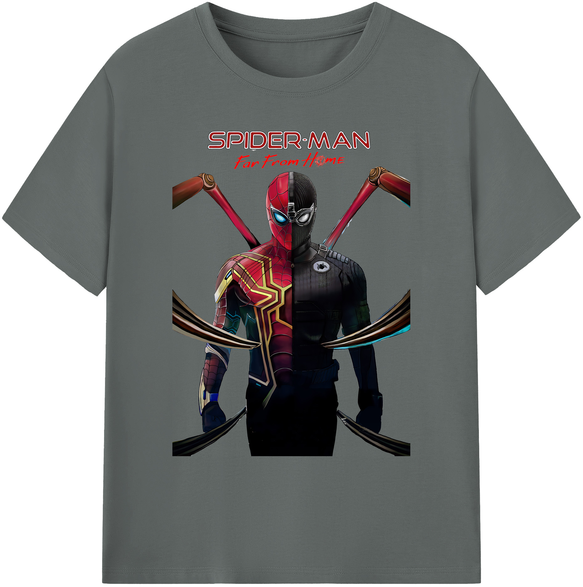 （画像用） Spider Man スパイダーマン 綿100％ メンズ半袖Tシャツ｜肌触りやわらか＆通気性